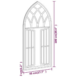 vidaXL Miroir Sable 100x45 cm Fer pour utilisation à l'intérieur pas cher