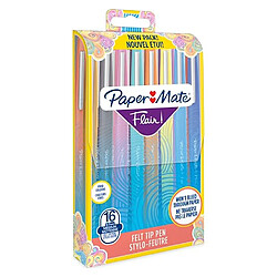 Paper Mate Pochette de 16 Papermate Flair standard -1 mm - écriture moyenne