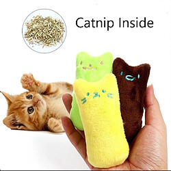 Wewoo 2 PCS Dents De Catnip Jouets Drôle Interactive Chat En Peluche Jouet Pour Animaux De Compagnie Chaton Jouet À Mâcher Griffes Pouce Morsure Chat Menthe pour Chats (Vert)