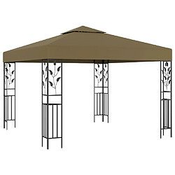 Maison Chic Tonnelle | Pergola 3x3 m Taupe 180 g/m² -GKD15238