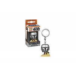 Figurine Funko Pop Keychain Mandalorian Mando with Blaster