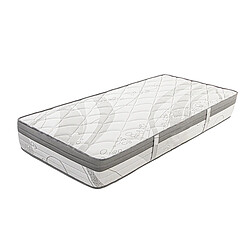 Visiodirect Matelas à ressorts ensachés ERLY, 90x190 cm, en mousse haute densité, Soutien ferme, Indépendance du Couchage