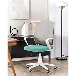 Beliani Chaise de bureau Gris BONNY