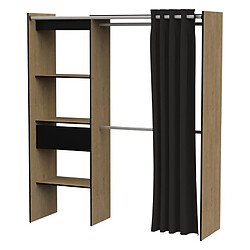 But Armoire dressing extensible MOKA imitation chêne et noir