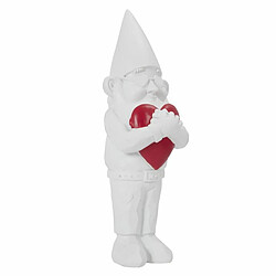 Paris Prix Statuette Design Nain de Jardin Love 33cm Blanc