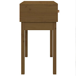 Acheter vidaXL Table console Marron miel 76,5x40x75 cm Bois massif de pin