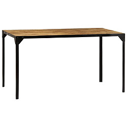 vidaXL Table à manger 140x80x76 cm Bois de manguier massif