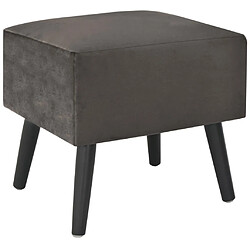 Avis Maison Chic Table de chevet,Table de nuit,Table d'appoint pour salon Gris 40x35x40 cm Velours -MN42634