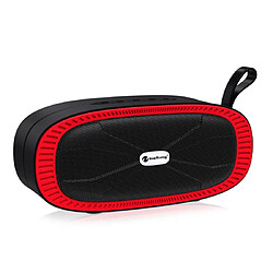 Yonis Enceinte Bluetooth Portable Stereo Surround Avec Microphone Support TF USB FM Enceinte Bluetooth Portable Stéréo Surround Avec Microphone Support Carte TF FM Rouge YONIS