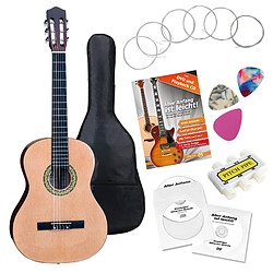 Classic Cantabile AS-861 Guitare de Concert 7/8 Ensemble Apprentissage 