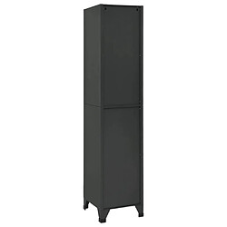 Avis vidaXL Armoire à casiers Anthracite 38x40x180 cm Acier