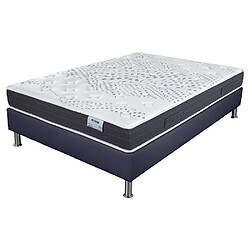 Ebac Matelas mousse + Sommier SP18 Volcan 140x190 Myriade - H. 21 cm - Soutien équilibré