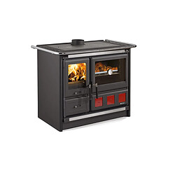 Cuisinière à bois 11kw noir - 7015337 - NORDICA