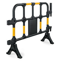 Stagecaptain AG-141 barrière de sécurite chantier Jaune/Noir