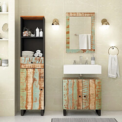 Maison Chic Armoire de Bain | Ensemble de 3 meubles salle de bain bois massif récupéré -GKD68954