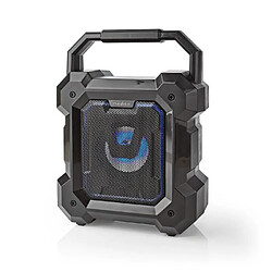 NEDIS Enceinte Bluetooth amplifiée mobile MEGA BASS / USB + MICRO USB LED RGB - 3.5 ENTREE MICRO