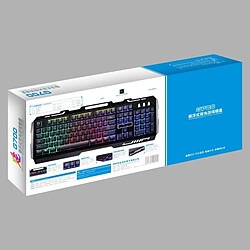 Acheter Wewoo Clavier QWERTY noir ZGB G700 104 Touches USB Filaire Mécanique Sentir RGB Rétro-Éclairage Métal Panneau Suspension Gaming avec Support de Téléphone