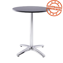 Alterego Plateau de table 'RINGO' rond Ø 70cm noir