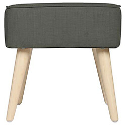 Tabouret carré en contre-plaque coloris gris foncé - Dim : L.40 x l.40 x H.40 cm -PEGANE-