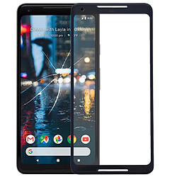 Wewoo Lentille frontale en verre extérieur pour Google Pixel 2 XL noir