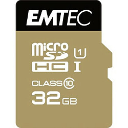 EMTEC Carte Micro SDHC 32Go UHS1 CL10 + adaptateur