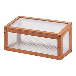 Helloshop26 Châssis de jardin toiture relevable en appentis en polycarbonate et pin 60 x 30 x 23-30 cm 03_0008266