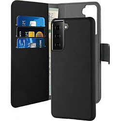 PURO Étui pour Galaxy S21 Plus 5G Folio 2 en 1 avec Coque Magnétique et Porte-cartes Noir PURO Coque Folio Magnétique Samsung G S21+ Noir