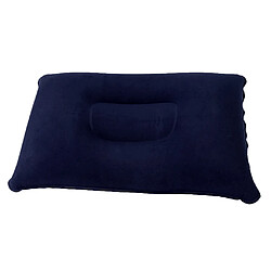 oreiller gonflable voyage coussin de camping voiture voiture appui-tête de plage appui 38x24cm bleu foncé