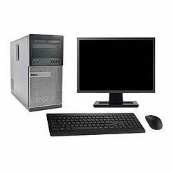 PC Tour Dell 990 Ecran 19" Intel i7-2600 RAM 32Go Disque Dur 2To Windows 10 Wifi - Occasion