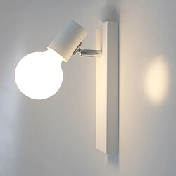 Avis Stoex 2x Créative Applique murale Industrielle Simple Lampe de mur Plafonnier E27 ( sans ampoule ) Blanc