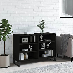 vidaXL Buffet noir 103,5x35x70 cm bois d'ingénierie