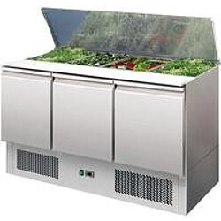 Saladette Réfrigérée Inox Couvercle Télescopique - L2G 