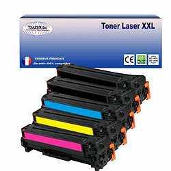 T3AZUR - Lot de 5 Toners compatibles avec Canon 045H pour Canon MF-631Cn, MF-633Cdw, MF-635Cx (Noir+Couleur) 