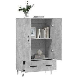 Acheter Maison Chic Buffet,Meuble de Rangement,commode pour salon,Cuisine gris béton 69,5x31x115 cm bois d'ingénierie -MN24273