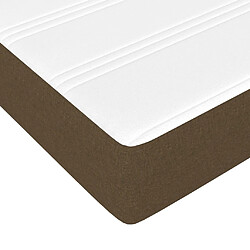 Acheter vidaXL Matelas de lit à ressorts ensachés Marron foncé 140x200x20 cm