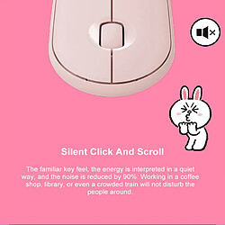 Universal Souris sans fil Souris Bluetooth Silent Slim Souris Bluetooth pour ordinateurs portables Bureau Home | Mouse (rose)