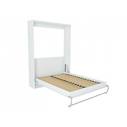 Inside 75 Armoire lit escamotable SMART-V2 blanc mat couchage 90 x 200 cm.