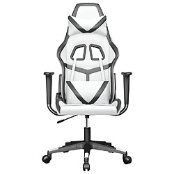 Avis Maison Chic Chaise de jeu, Chaise gaming, Fauteuil gamer d'ordinateur,Chaise de Bureau Blanc et noir Similicuir -GKD49416