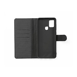 WE Etui folio MAGNETIQUE SAMSUNG GALAXY A21S Noir: Coque détachable - fermeture magnétique - anti-chocs - Accès caméra porte-cartes