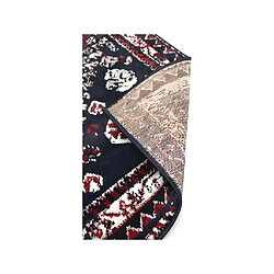 Avis Vente-Unique Tapis oriental vintage - 160 x 230 cm - Rouge et noir - SYLHET