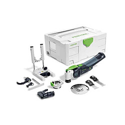 Festool OSC 18 Li E-Basic Set Vecturo Outil Oscillant sans fil 18V Brushless StarlockMax Solo + Accessoires + Coffret - sans batterie, sans chargeur (574849) 