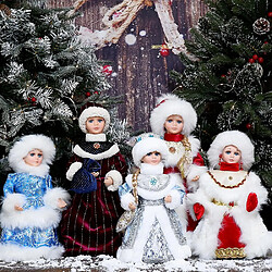 Avis Universal 1 PCS Santa Doll Singing and Dancing Christmas Decorations