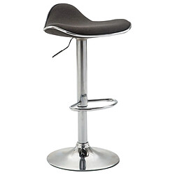 Non Tabouret de bar Shanghai tissu chrome 