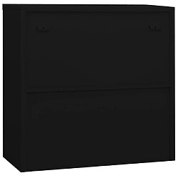 Avis vidaXL Armoire de bureau Noir 90x40x90 cm Acier