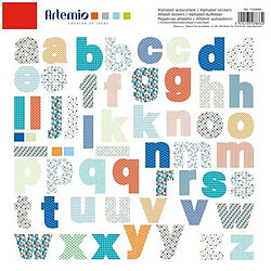 Artemio Alphabet autocollant en couleurs 