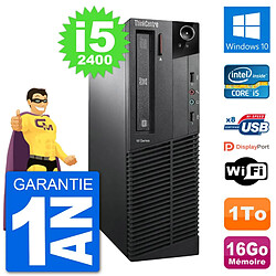 PC Lenovo M91p SFF Intel i5-2400 RAM 16Go Disque Dur 1To Windows 10 Wifi · Occasion 