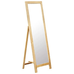 vidaXL Miroir sur pied 48x46,5x150 cm Bois de chêne solide 