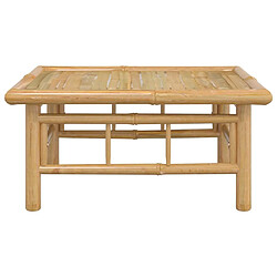 Avis vidaXL Table de jardin 65x55x30 cm bambou