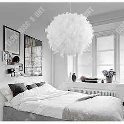 Acheter Tech Discount TD® Lustre en plume d'oie blanc- Décoration de Chambre à coucher pour enfants Hall d'exposition-Lampe lustre en suspension-Multi Usa