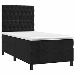 Avis Sommier à lattes,Cadre à lattes de lit pour Adulte matelas et LED Noir 80x200 cm Velours -MN36746